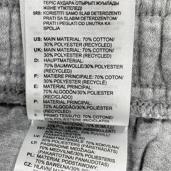 Adidas Essentials 3-Stripes Joggers Sweatpants Gray Black Medium - Picture 6 of 6